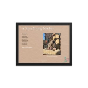 A Spry Young Mother Framed Broadside