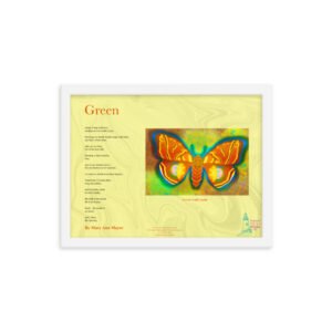 Green/Moth Framed Broadside